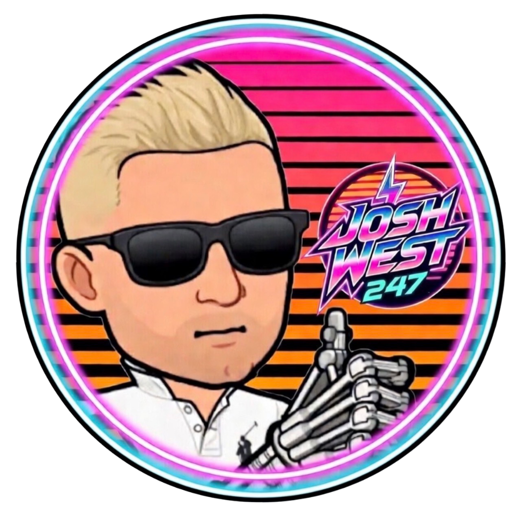 JoshWest247 Logo - Sticker 2pk