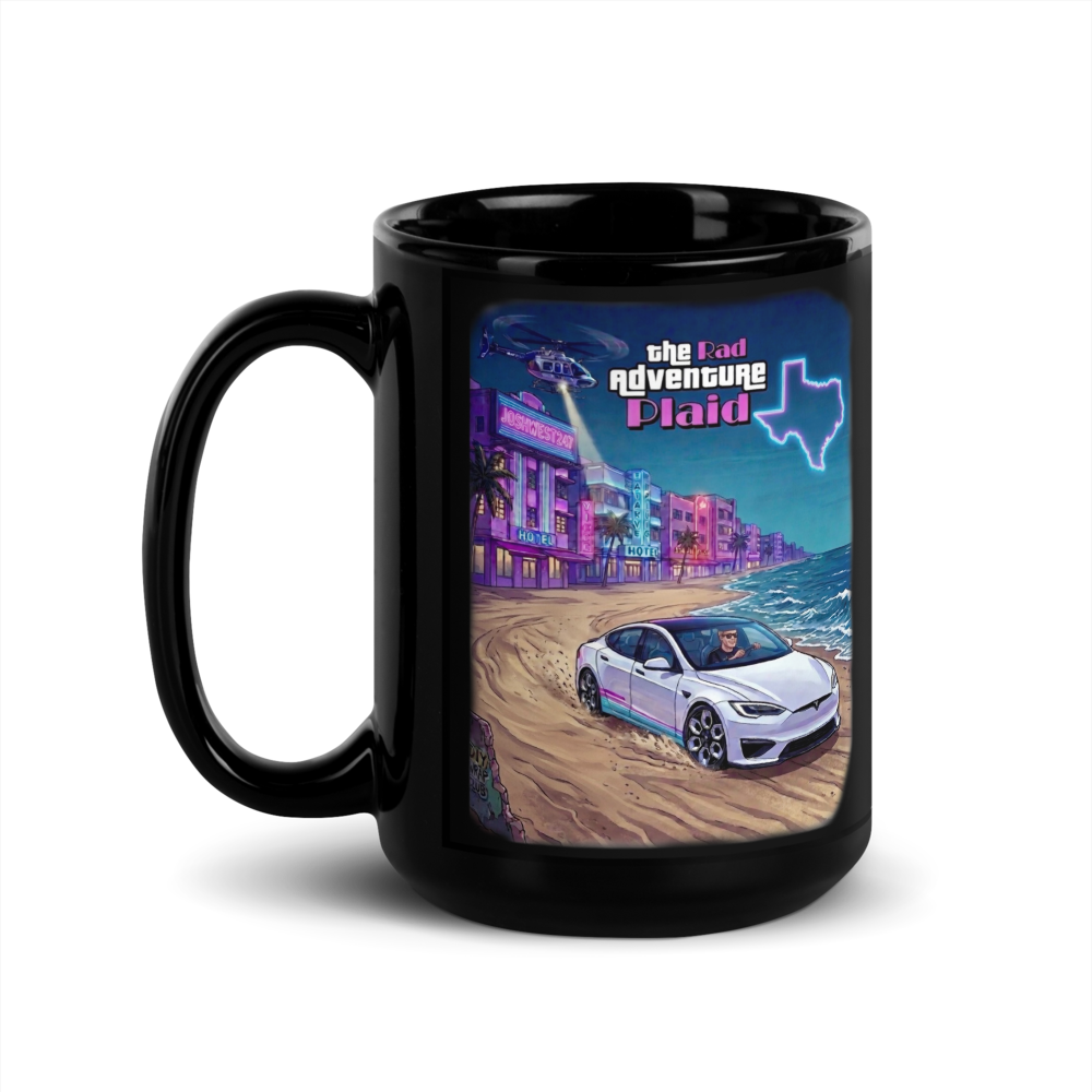 Rad Adventure Plaid XL Mug "Chopper Escape"