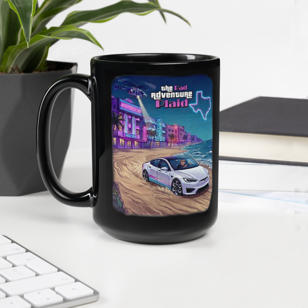 Rad Adventure Plaid XL Mug "Chopper Escape"
