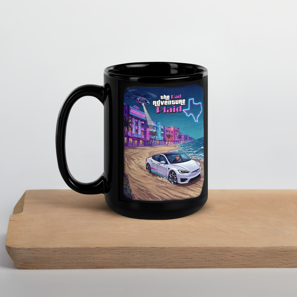 Rad Adventure Plaid XL Mug "Chopper Escape"