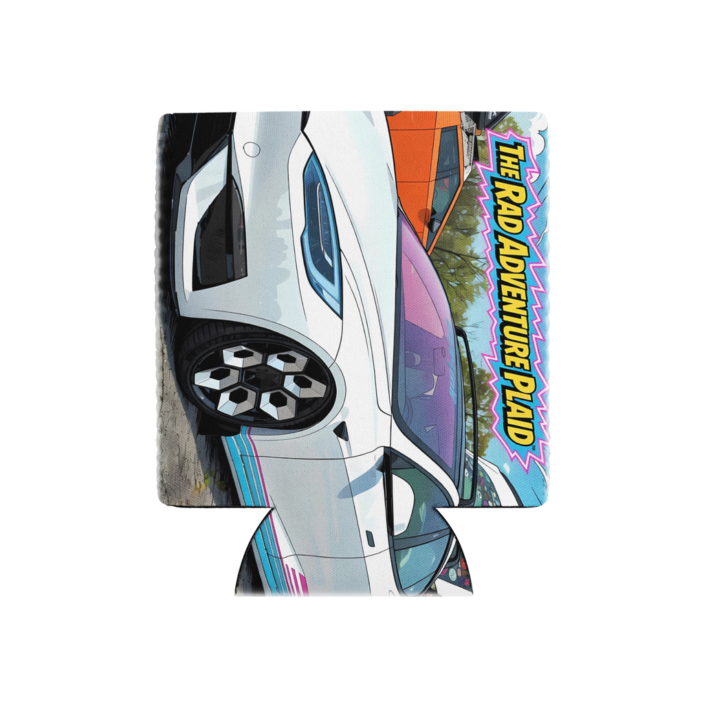 Rad Adventure PLAID Koozie - Can cooler