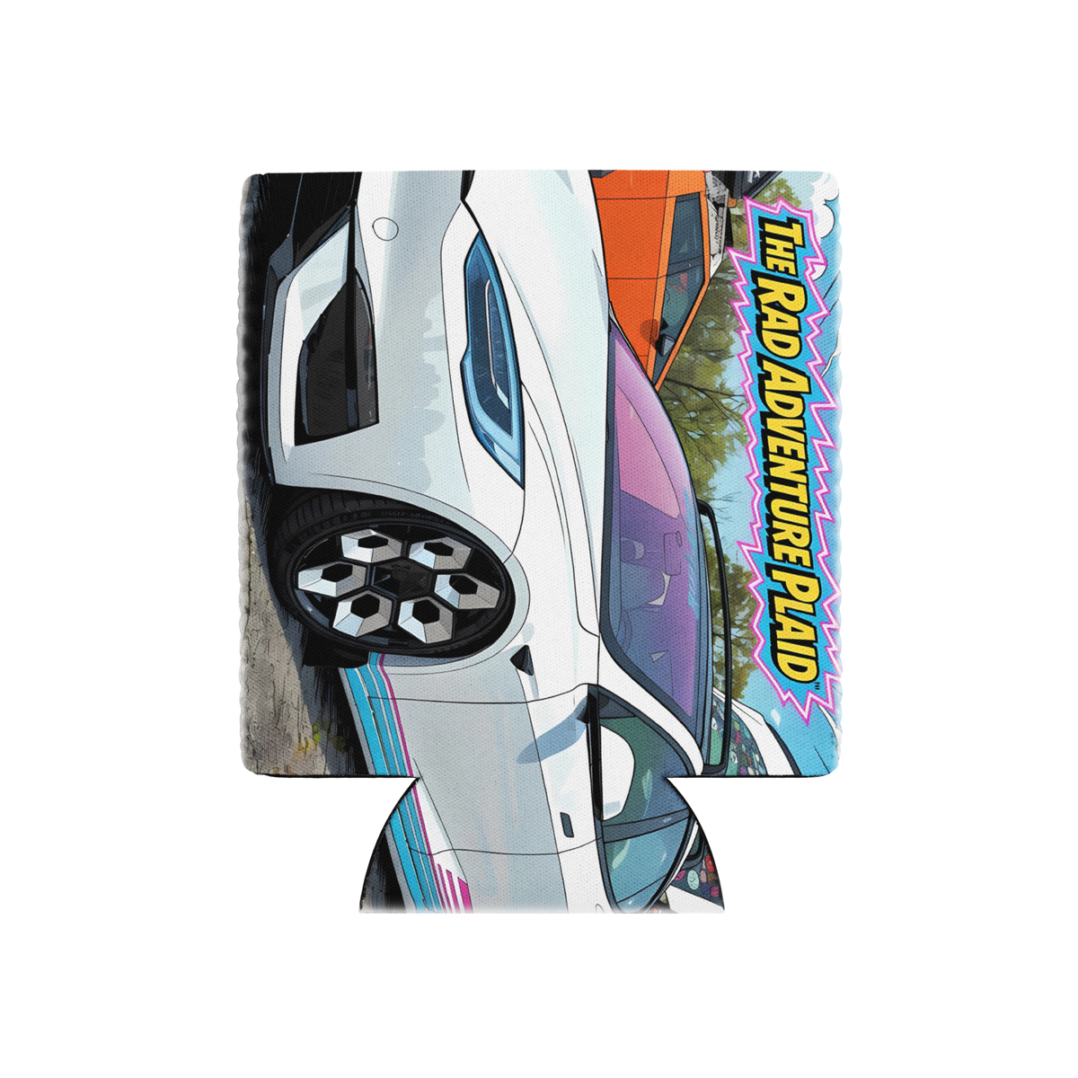 Rad Adventure PLAID Koozie - Can cooler