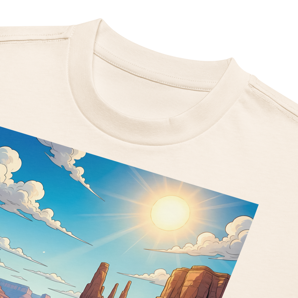 The Rad Adventure Plaid Box Tee - "Route 66 Desert Crossing"