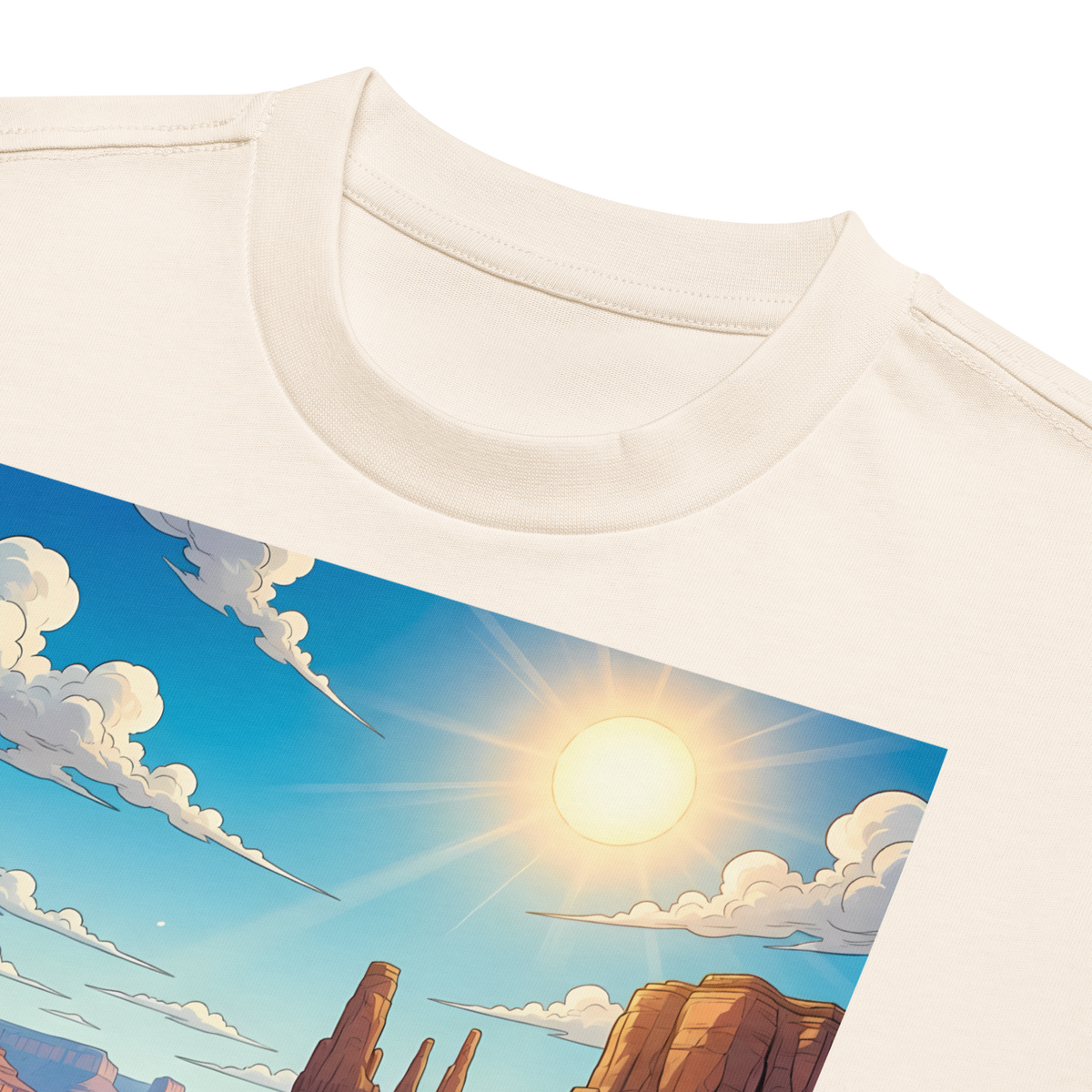 The Rad Adventure Plaid Box Tee - "Route 66 Desert Crossing"