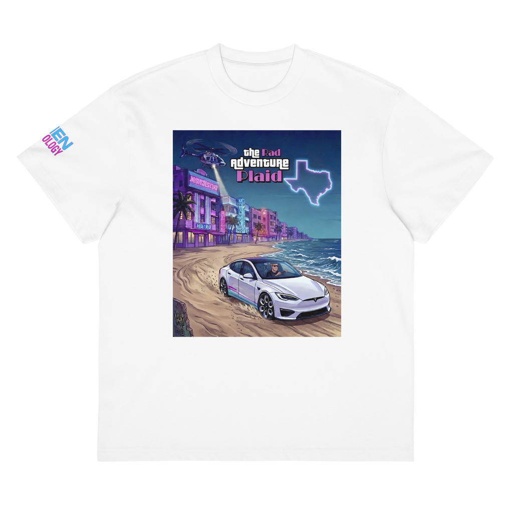 The Rad Adventure Plaid Box Tee - "Chopper Escape"