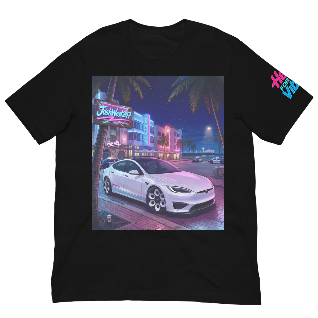 Rad Adventure Plaid T-Shirt - "Nightrun" (Midnight Black)