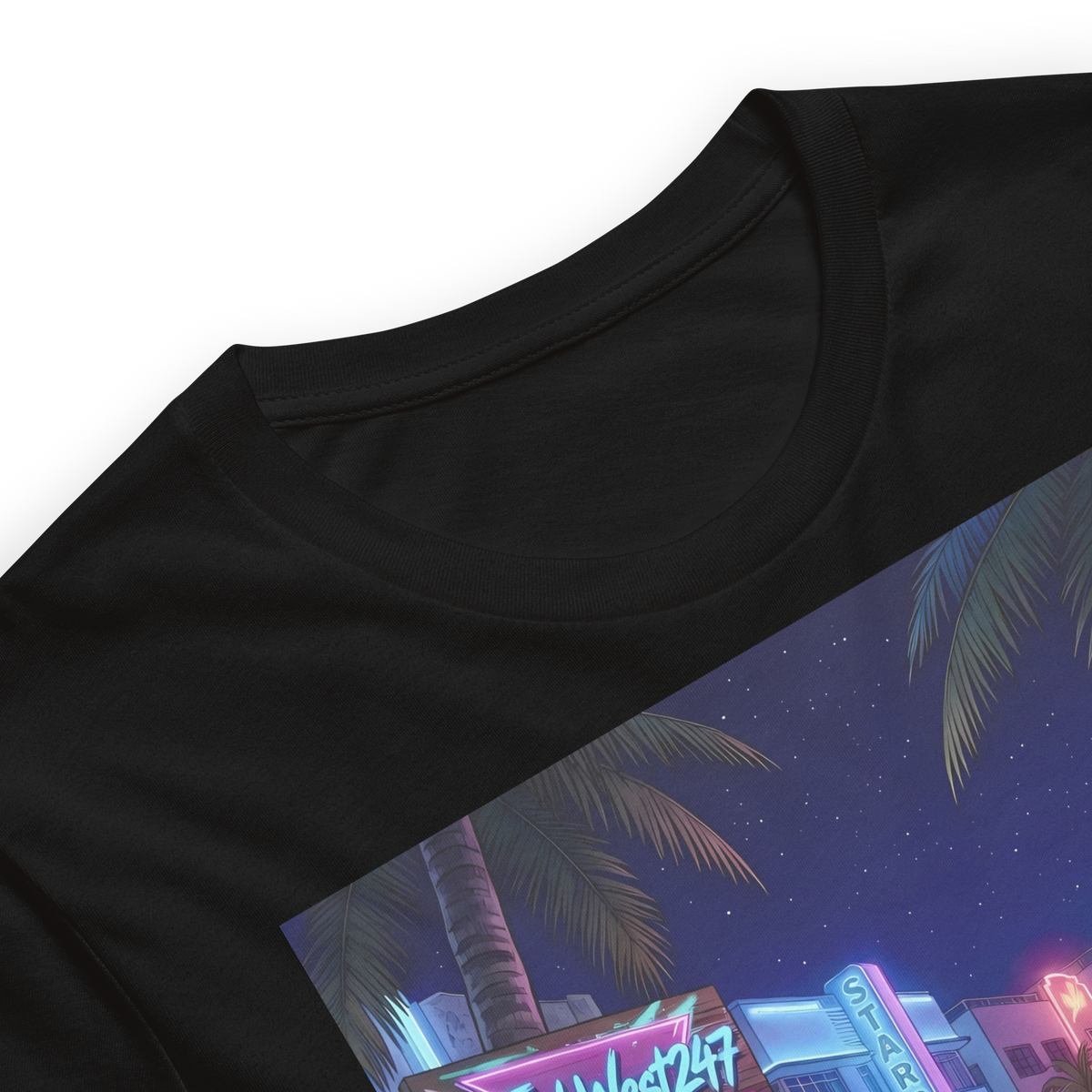 Rad Adventure Plaid T-Shirt - "Nightrun" (Midnight Black)