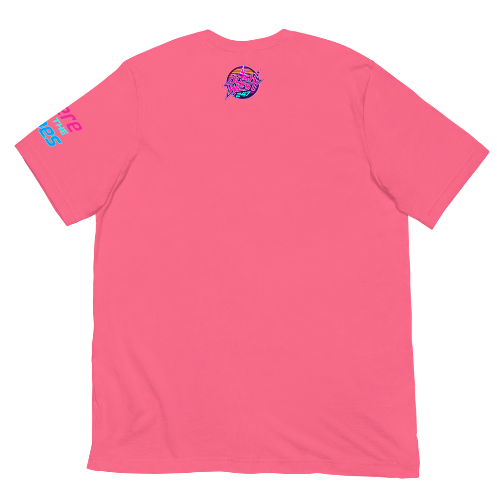 Rad Adventure Plaid T-Shirt - "Nightrun" (Miami Pink)