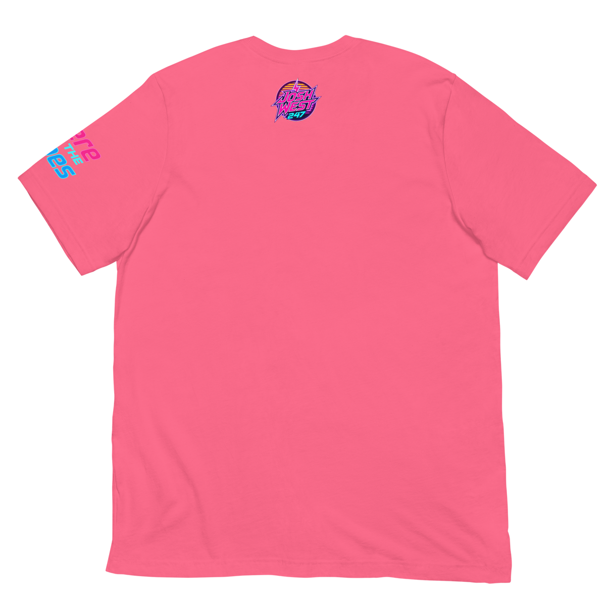 Rad Adventure Plaid T-Shirt - "Nightrun" (Miami Pink)