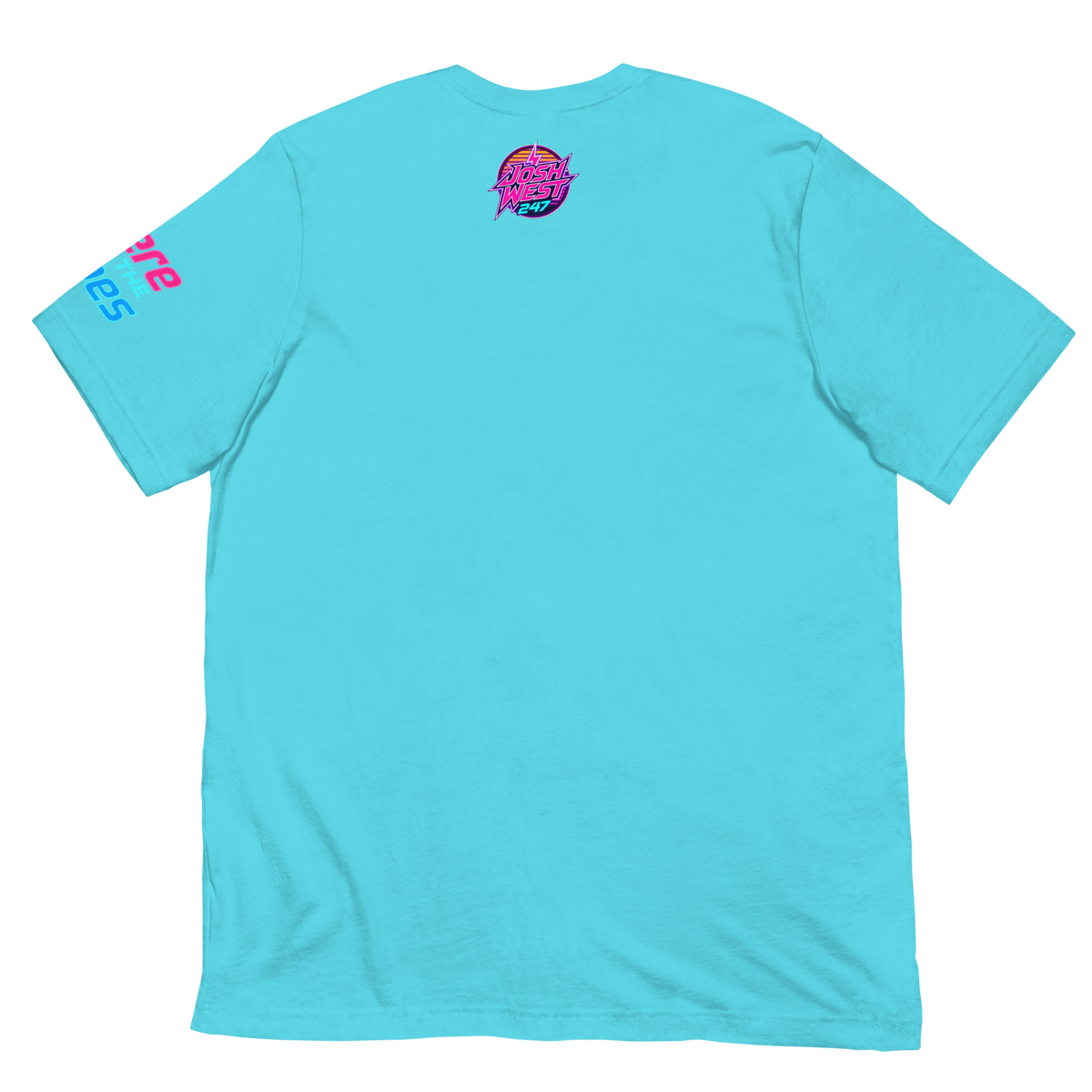 Rad Adventure Plaid T-Shirt - "Nightrun" (Cyan Blue)