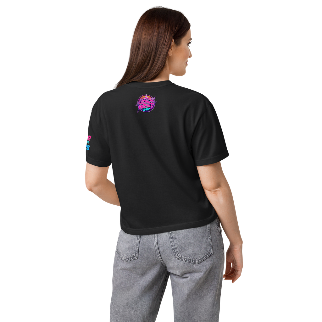Women’s Rad Adventure Plaid Ultra-Premium Boxy Tee "Night Run"