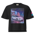 Women’s Rad Adventure Plaid Ultra-Premium Boxy Tee "Night Run"