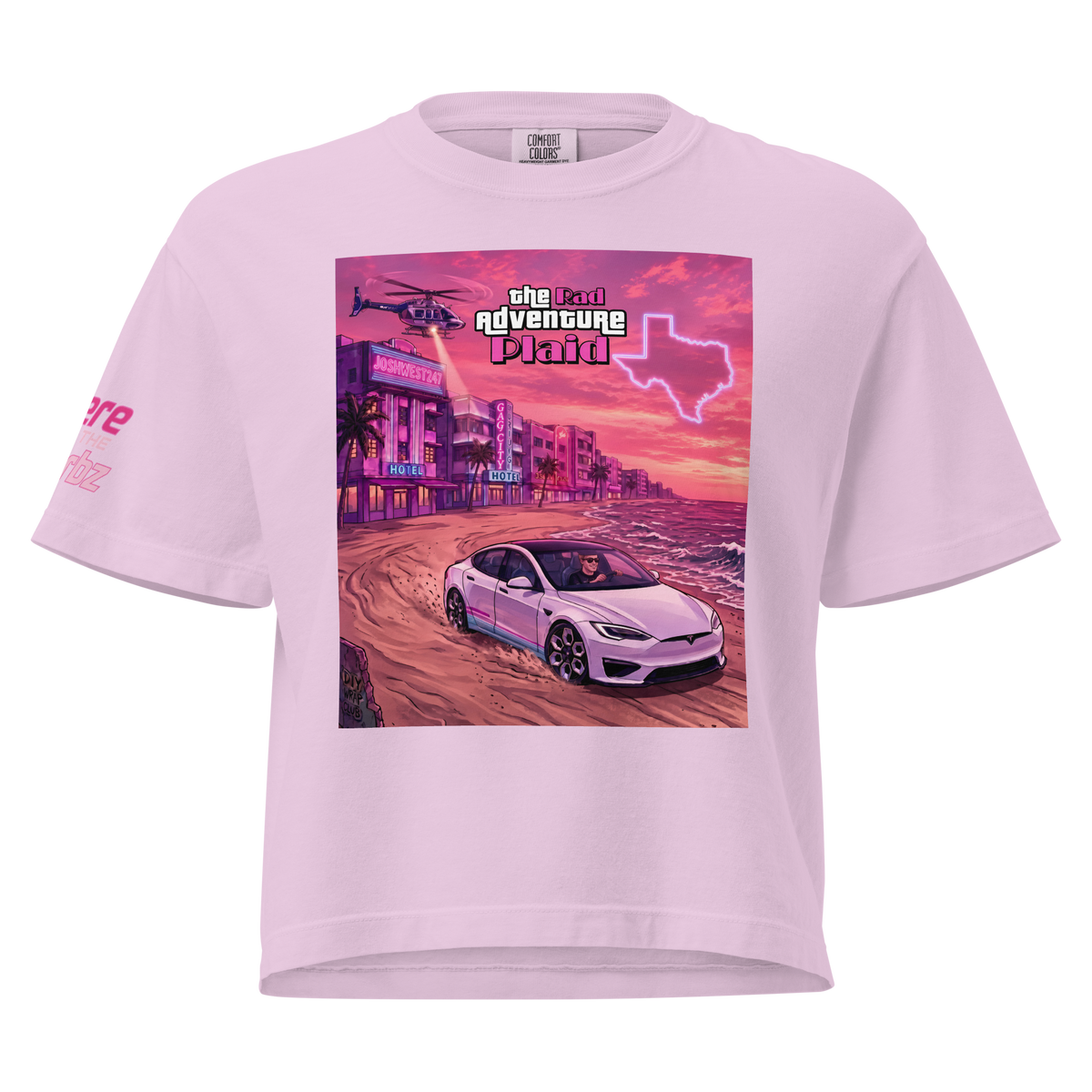 The Rad Adventure Plaid "Gag City" Edition - Women’s Premium Crop Boxy Tee
