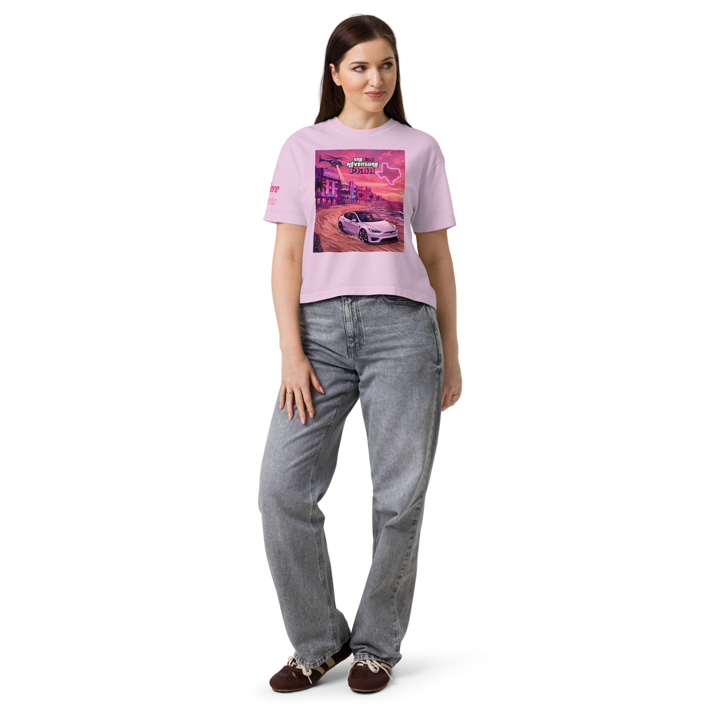 The Rad Adventure Plaid "Gag City" Edition - Women’s Premium Crop Boxy Tee