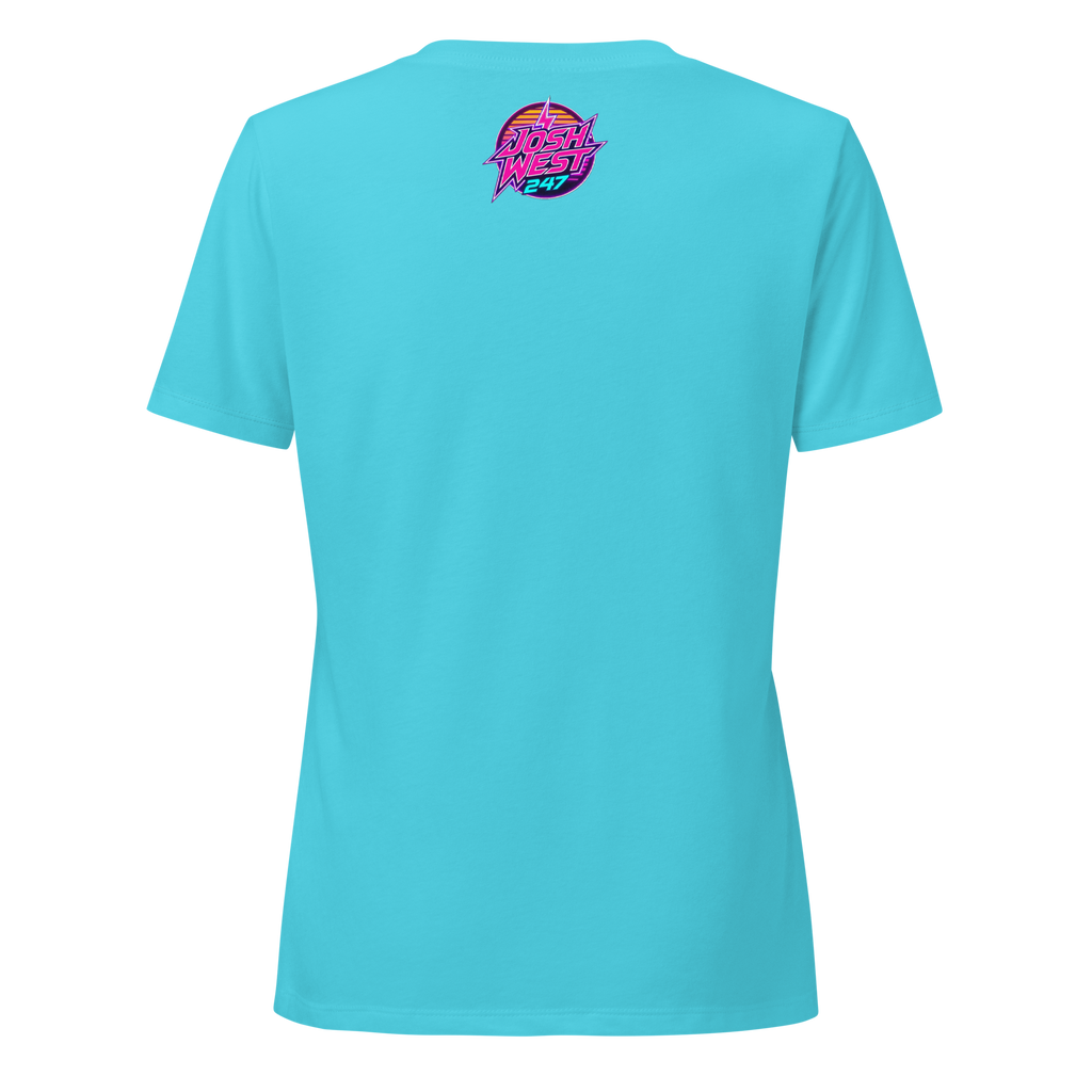 Classic Women’s JoshWest247 V-neck Tee "Here For The Vibes"
