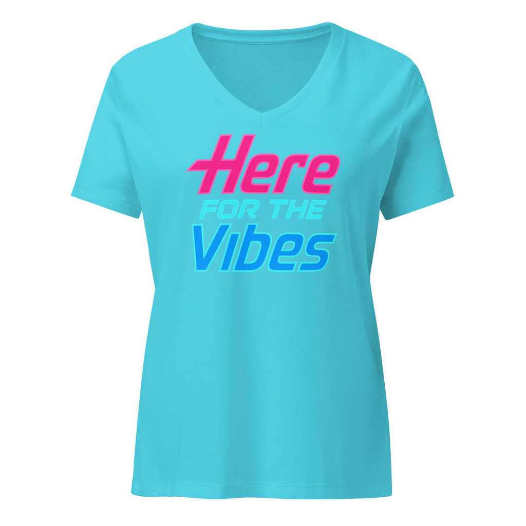 Classic Women’s JoshWest247 V-neck Tee "Here For The Vibes"
